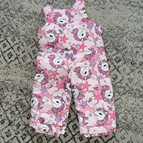 18-24 Month The Children’s Place Unicorn 2 Piece Winter Coat and Overalls - Picture 10 of 11